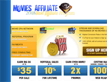 Tablet Screenshot of moviesaffiliate.com